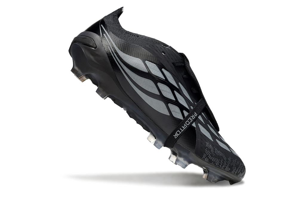 Chuteira Predator Elite Fold-Over Tongue Firm Ground Futebol Preta