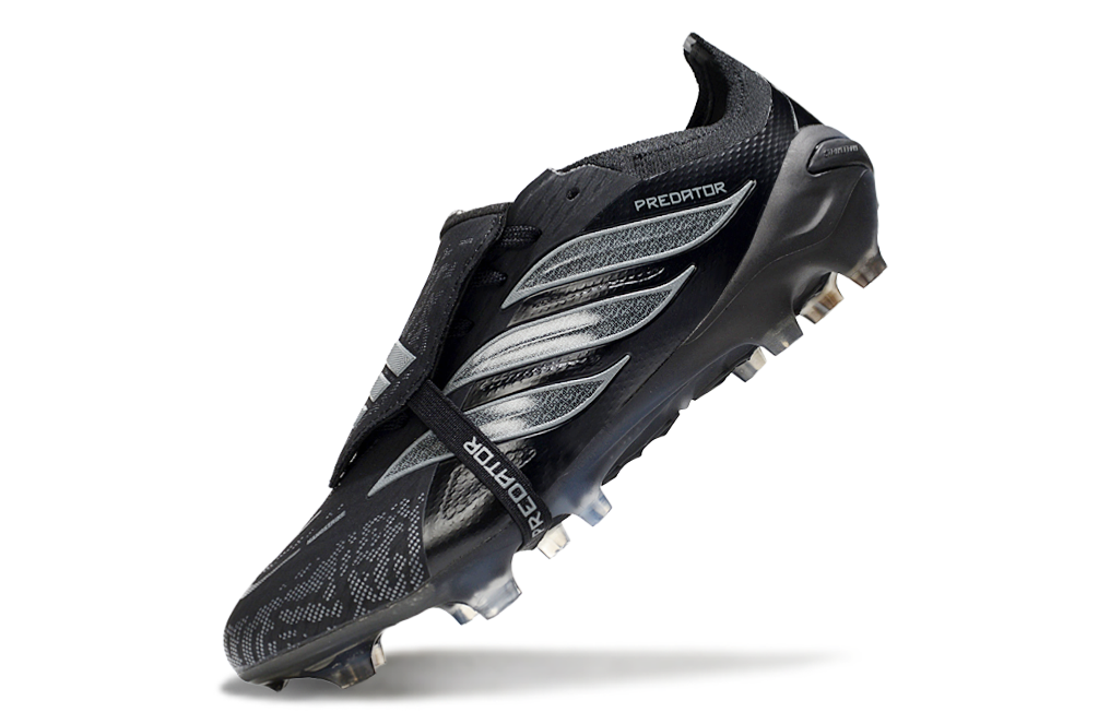 Chuteira Predator Elite Fold-Over Tongue Firm Ground Futebol Preta