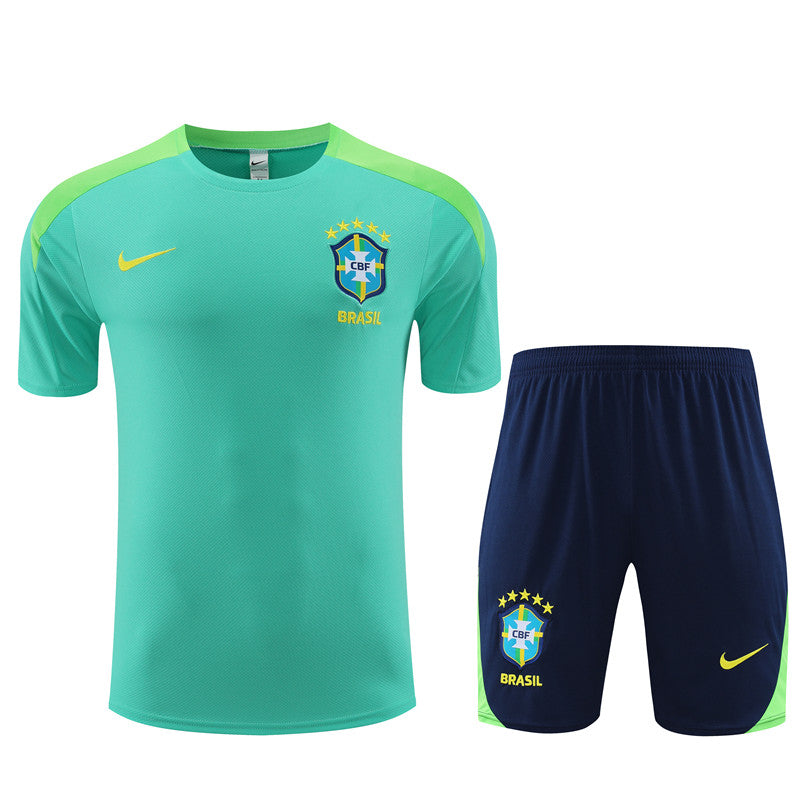 Camisa e calção de treino do Brasil 2024/25 - Adulto