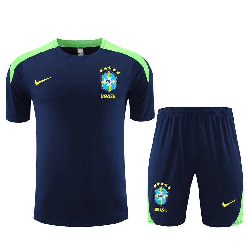 Camisa e calção de treino do Brasil 2024/25 - Adulto