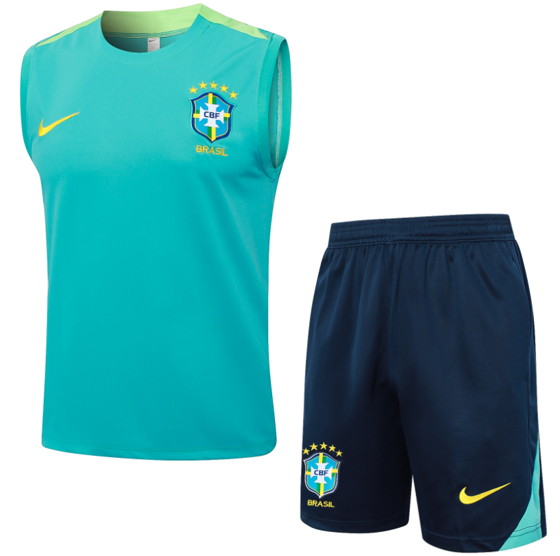 Regata + Short Adulto de treino do Brasil 2024/25 -