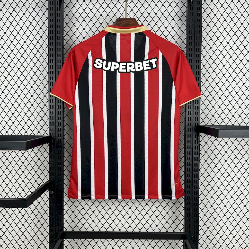Camisa São Paulo II 25/26 s/n Torcedor New Balance Masculina - Vermelho+Branco