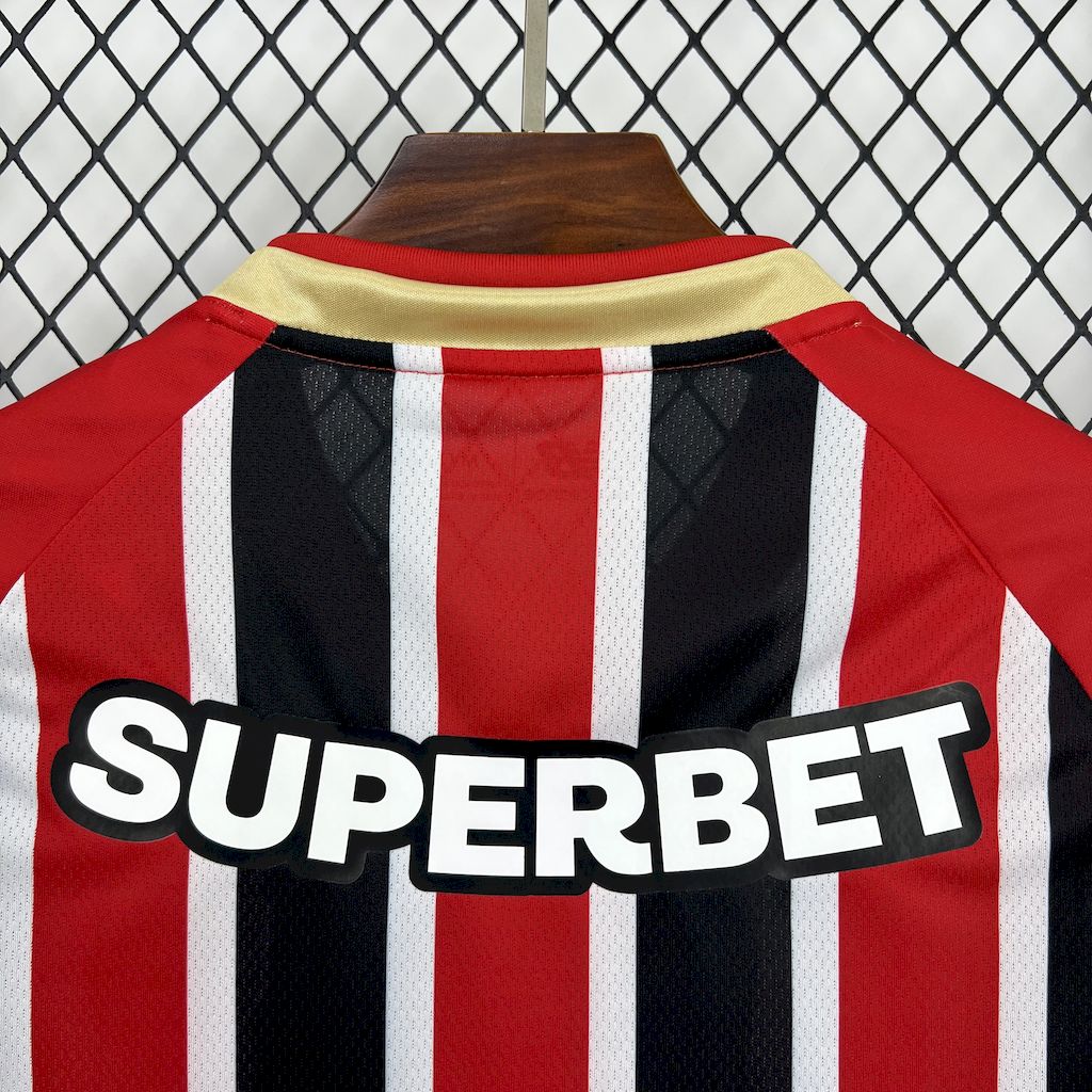 Camisa São Paulo II 25/26 s/n Torcedor New Balance Masculina - Vermelho+Branco