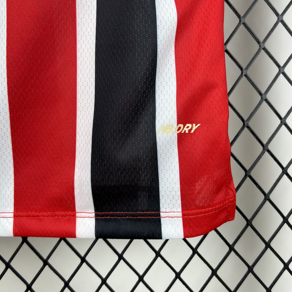 Camisa São Paulo II 25/26 s/n Torcedor New Balance Masculina - Vermelho+Branco
