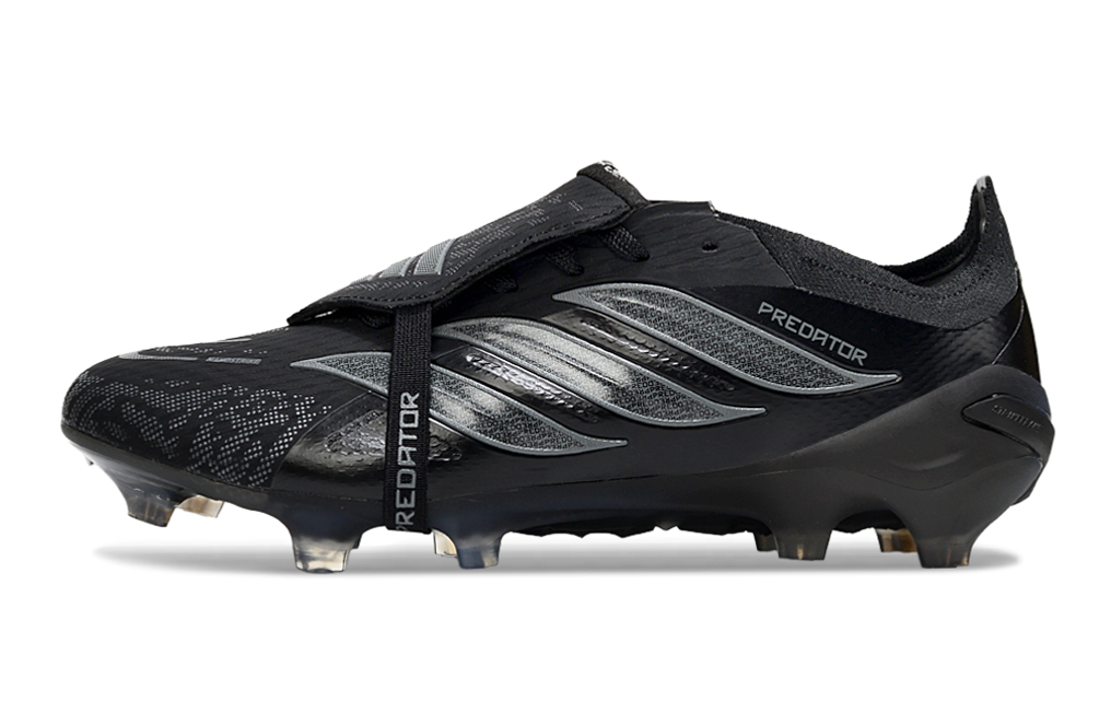 Chuteira Predator Elite Fold-Over Tongue Firm Ground Futebol Preta