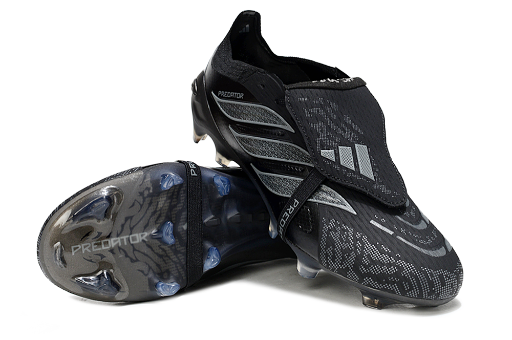 Chuteira Predator Elite Fold-Over Tongue Firm Ground Futebol Preta